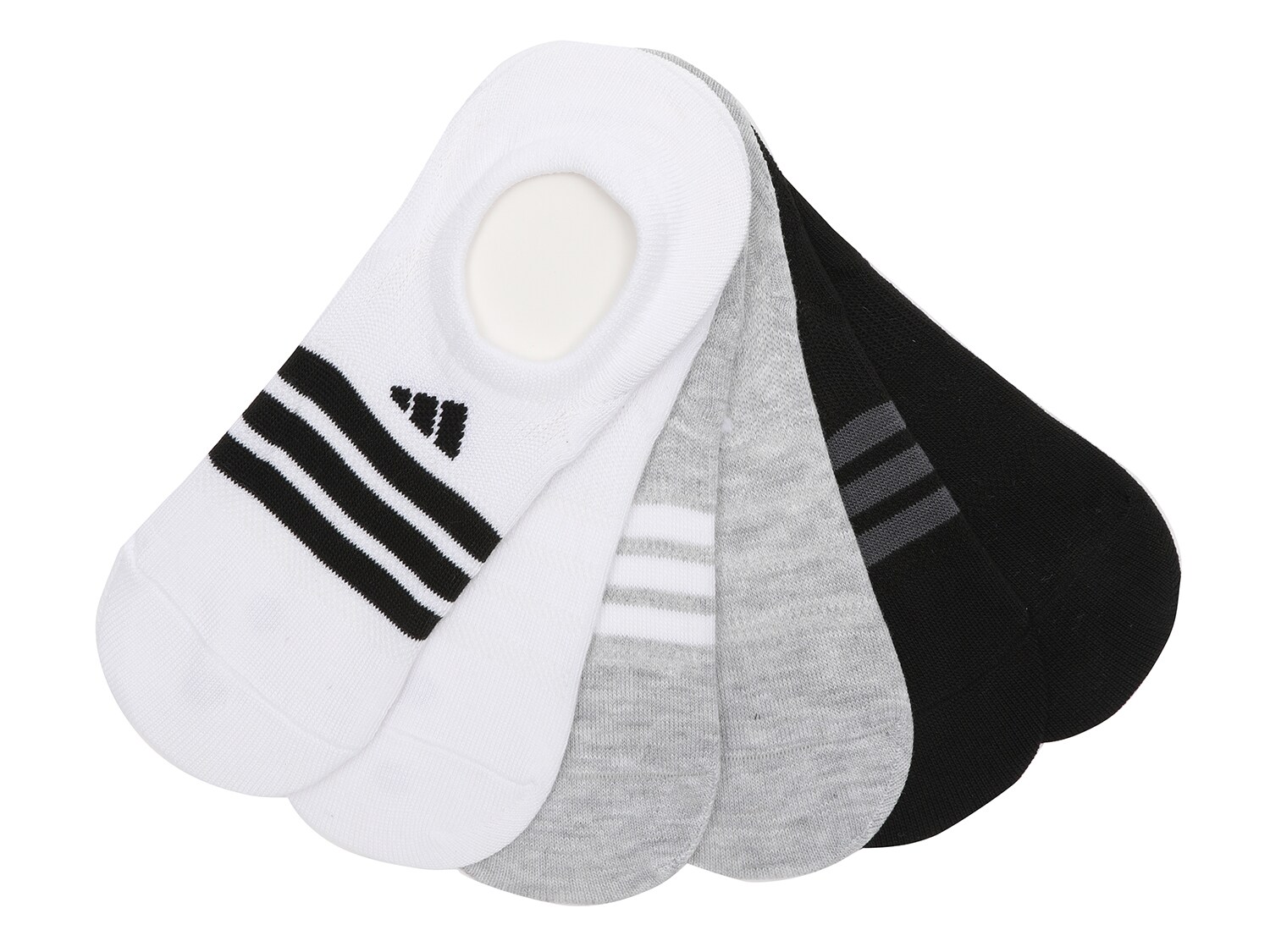Комплект из 6 пар носков Adidas Superlite, белый/серый/черный