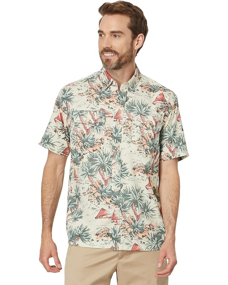 

Рубашка Faherty Shorelite Air Shirt, цвет Scenic Safari