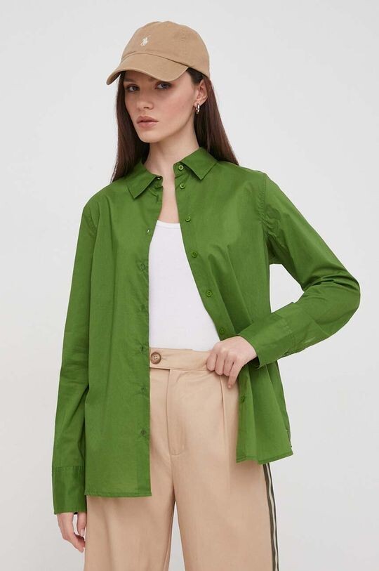 

Хлопчатобумажную рубашку United Colors of Benetton, зеленый