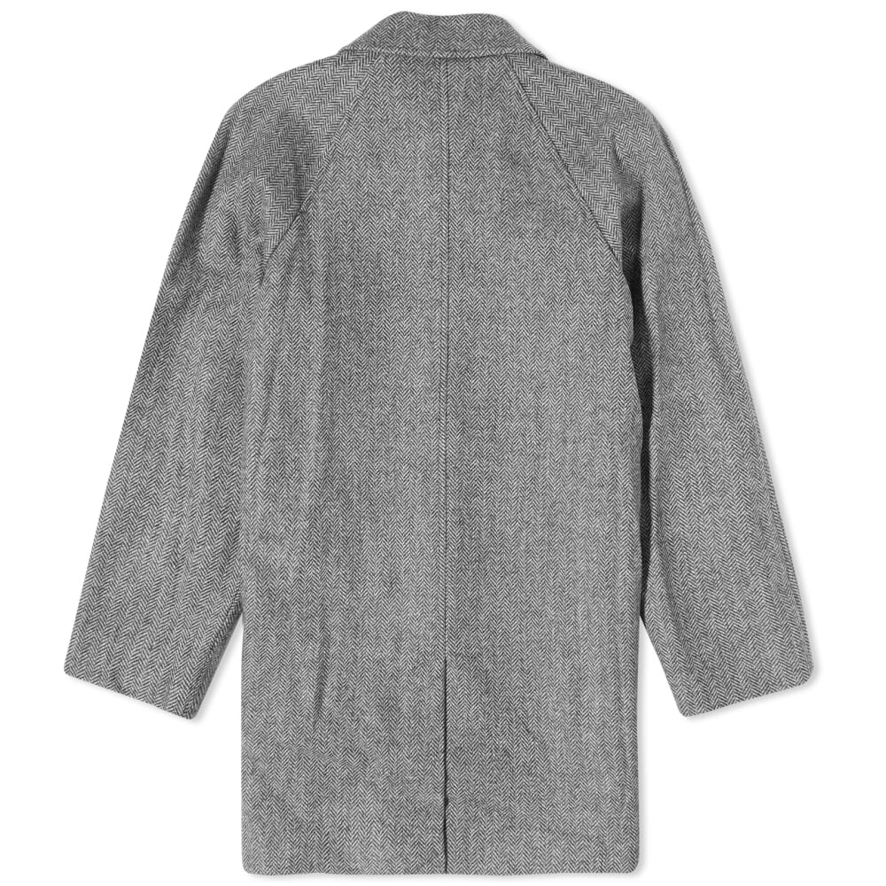 

A.P.C. Шерстяной Mac с узором «елочка» Pete, серый