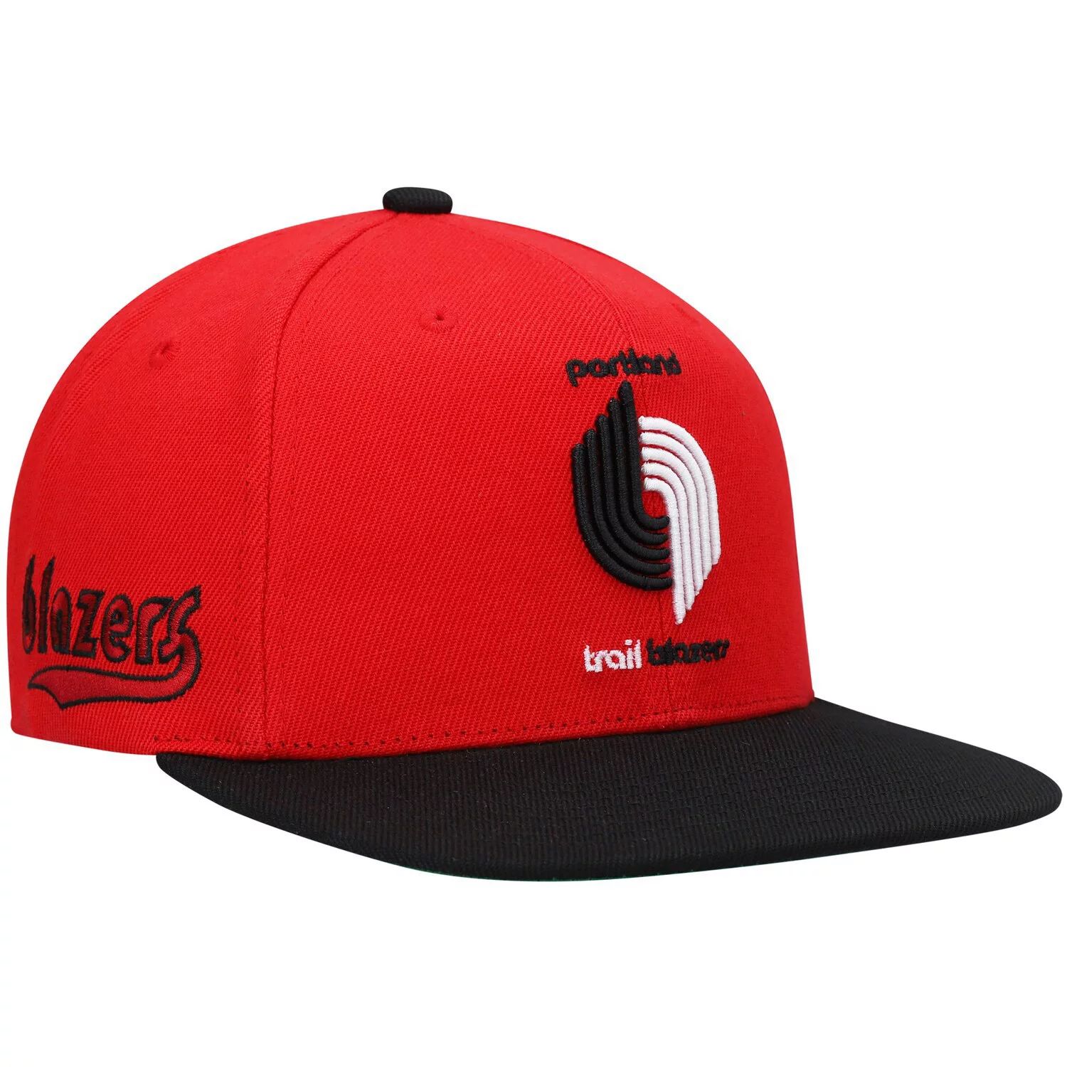 

Мужская классическая бейсболка Snapback Mitchell & Ness Red/Black Portland Trail Blazers