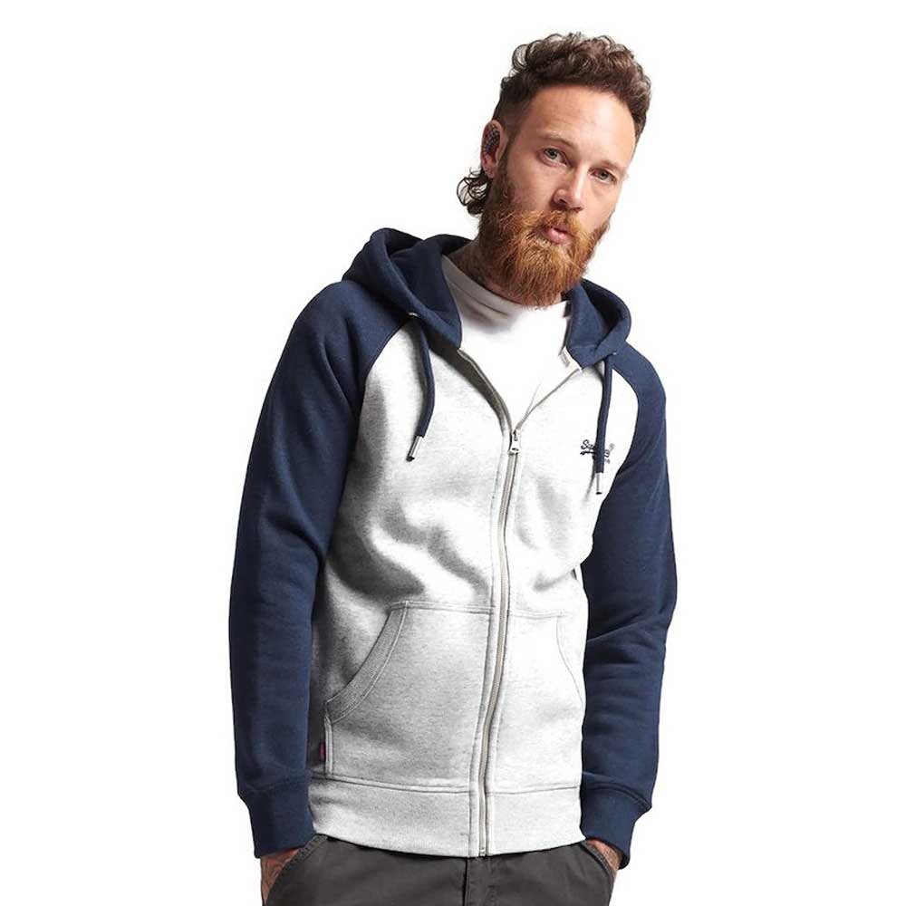 

Толстовка Superdry Essential Baseball Full Zip, синий