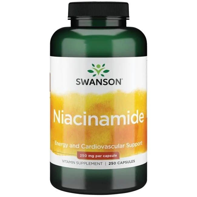 Swanson Niacyna витамины в капсулах, 250 шт. витамины а и d swanson 250 таблеток