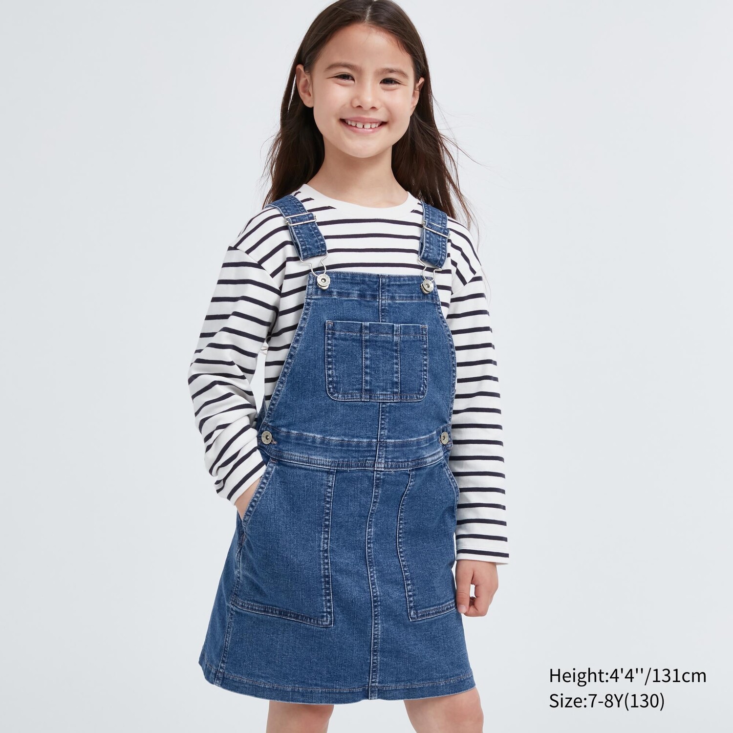 

Джинсовый сарафан для девочек Uniqlo, синий