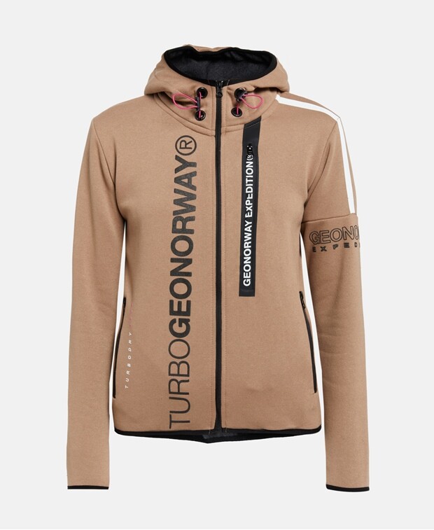 

Толстовка с капюшоном Geographical Norway, серо-коричневый