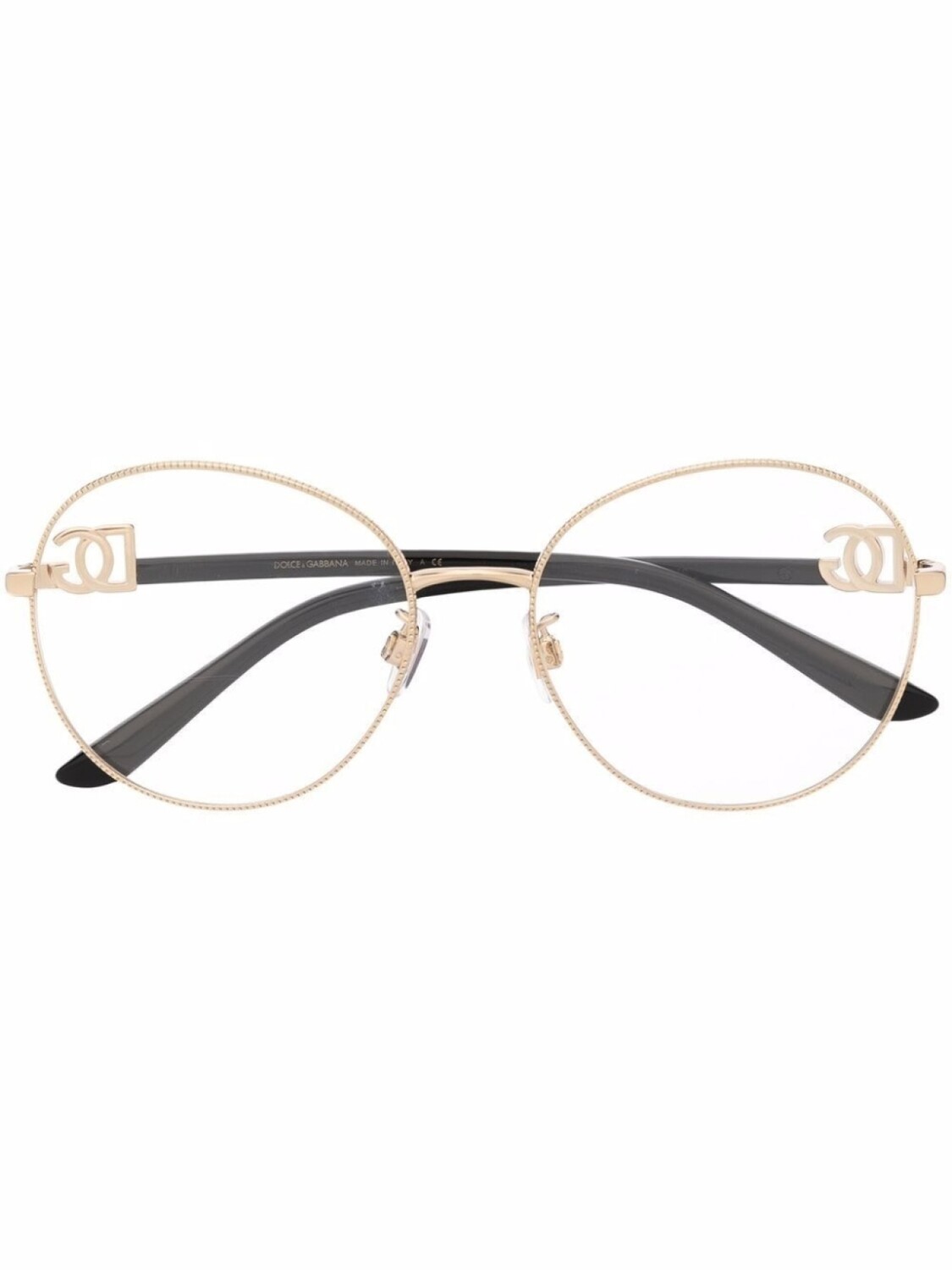 

Dolce & Gabbana Eyewear очки в круглой оправе, золотистый