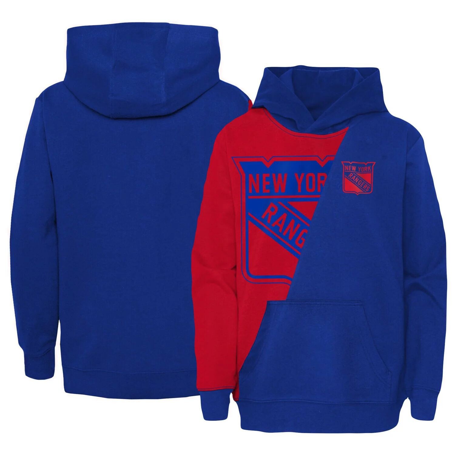 

Молодежный красный пуловер с капюшоном New York Rangers Unrivaled Outerstuff