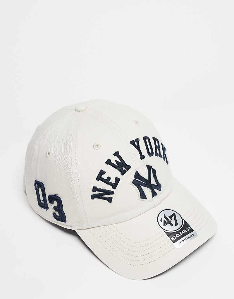 

47 Brand – New York Yankees – кепка бежевого цвета с надписью