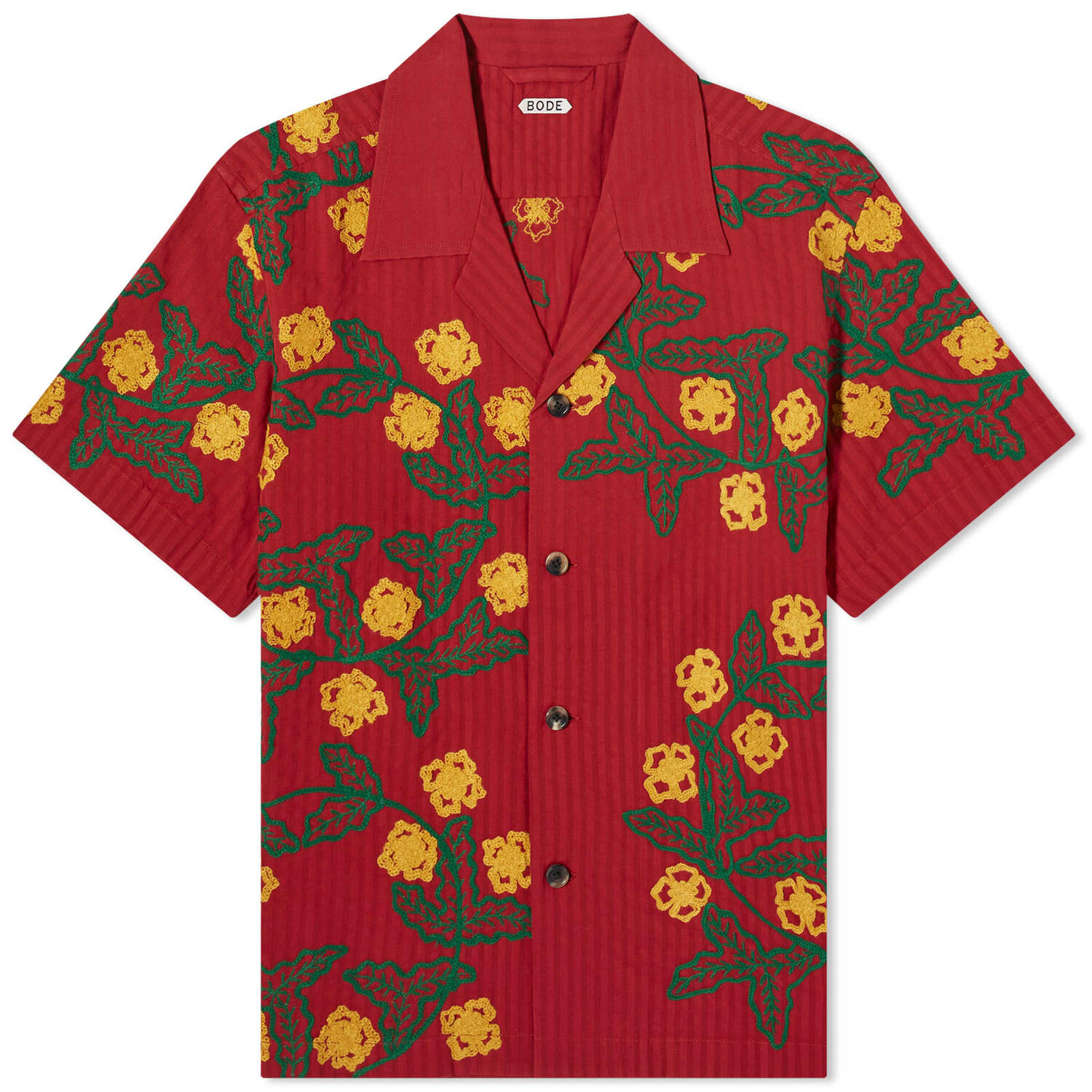 

Рубашка Bode Marigold Wreath Vacation, цвет Red