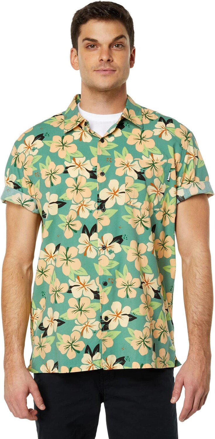 

Рубашка Rincon Short Sleeve Woven Hurley, цвет Cilantro