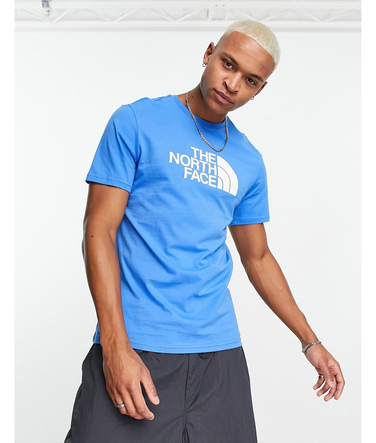 

Синяя футболка с логотипом на груди The North Face Easy, Синий