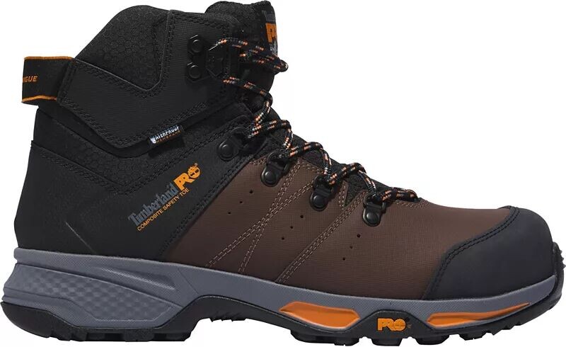 

Мужские водонепроницаемые рабочие ботинки Timberland PRO с композитным носком, коричневый