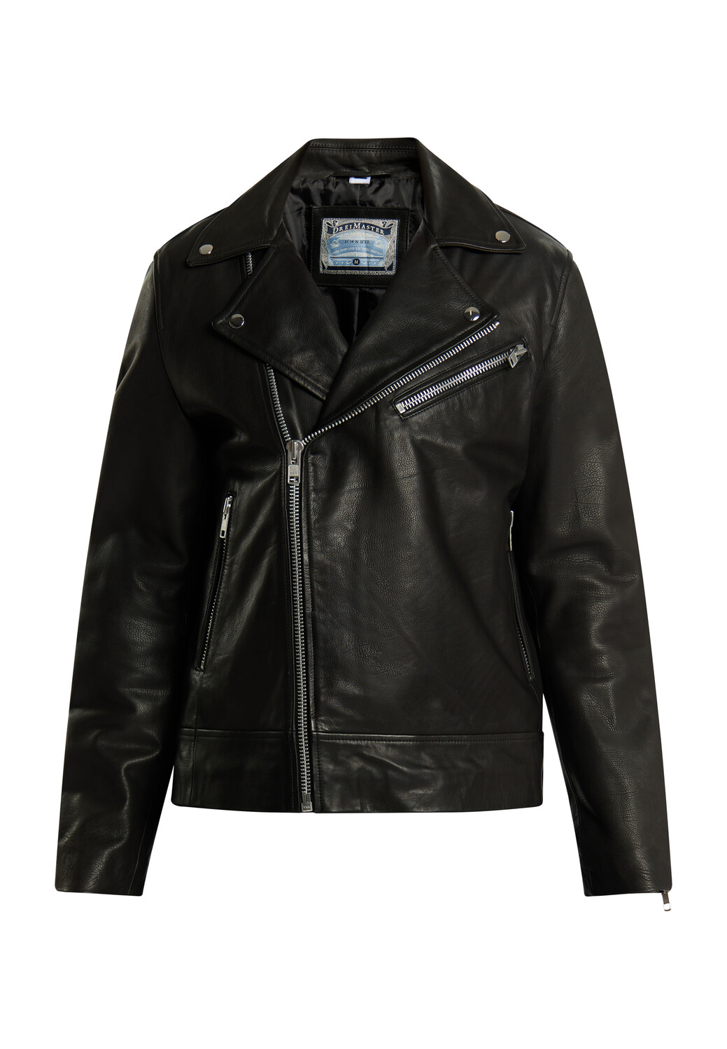 

Кожаная куртка DreiMaster Bikerjacke Aus Leder, черный