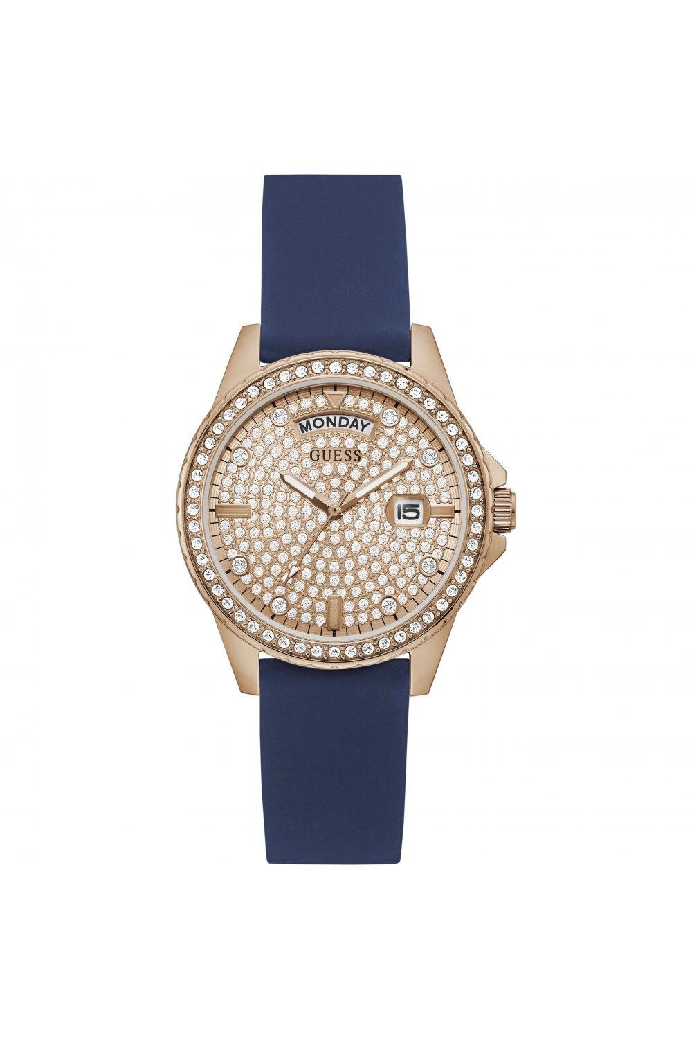 

Модные аналоговые кварцевые часы Lady Comet из нержавеющей стали - Gw0358L1 Guess, розовое золото