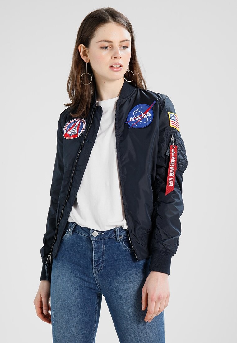 

Куртка-бомбер Alpha Industries, темно-синий