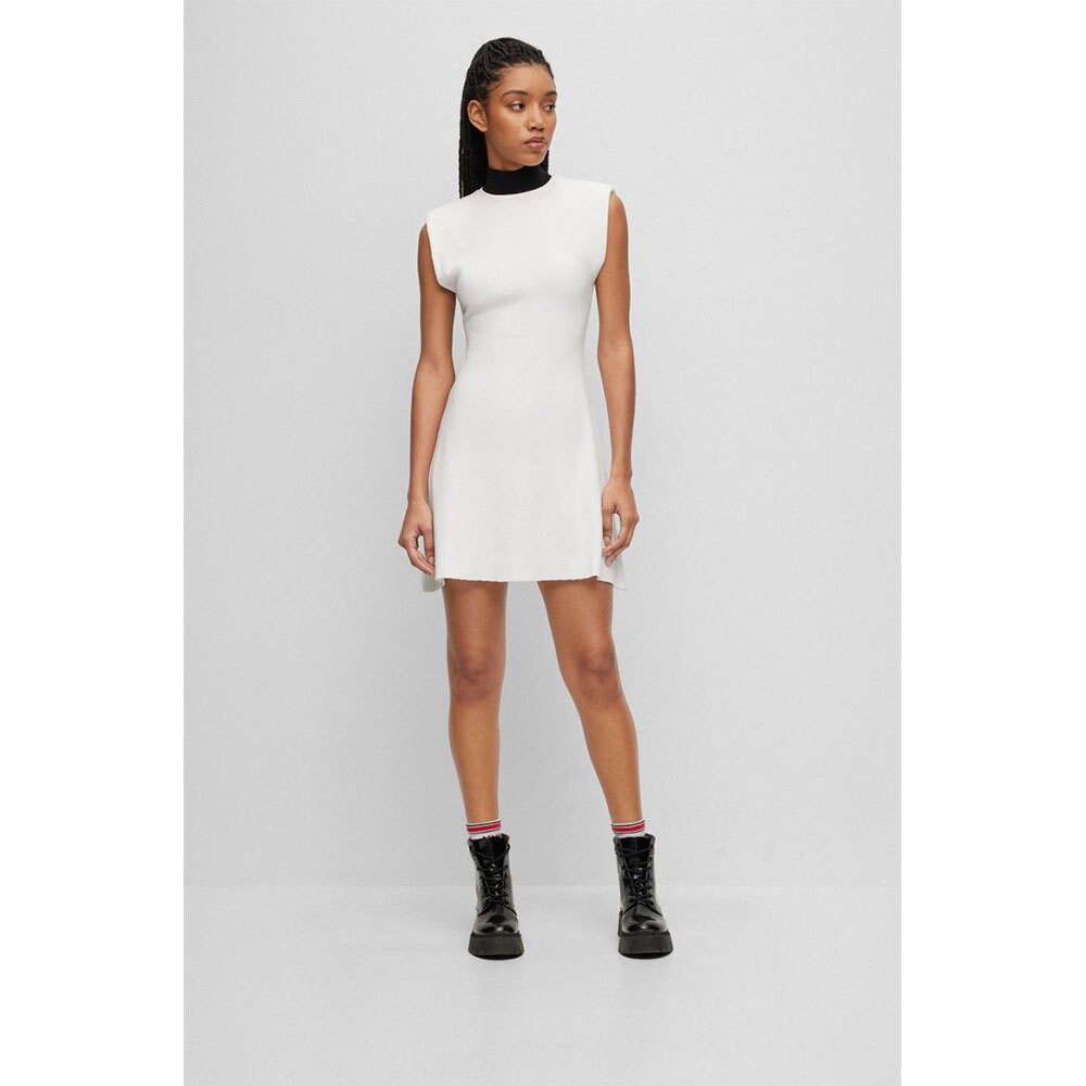 

Короткое платье HUGO Setzukie In 10253357 Sleeveless, белый