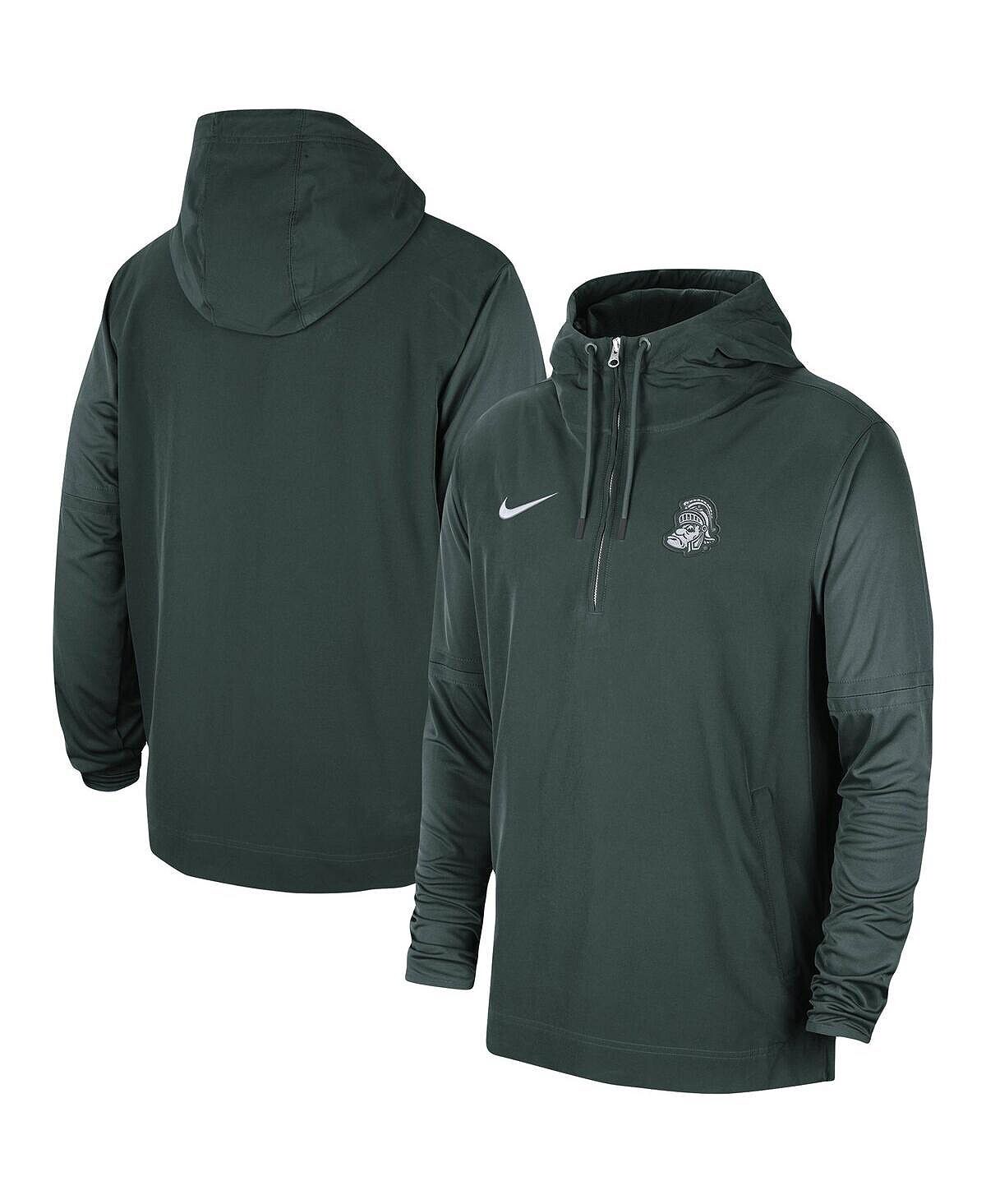 

Мужская зеленая куртка с капюшоном на молнии Michigan State Spartans 2023 Sideline Player Nike