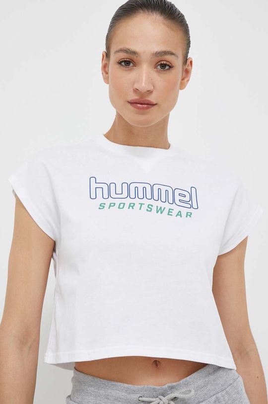 Хлопковая футболка Hummel, белый