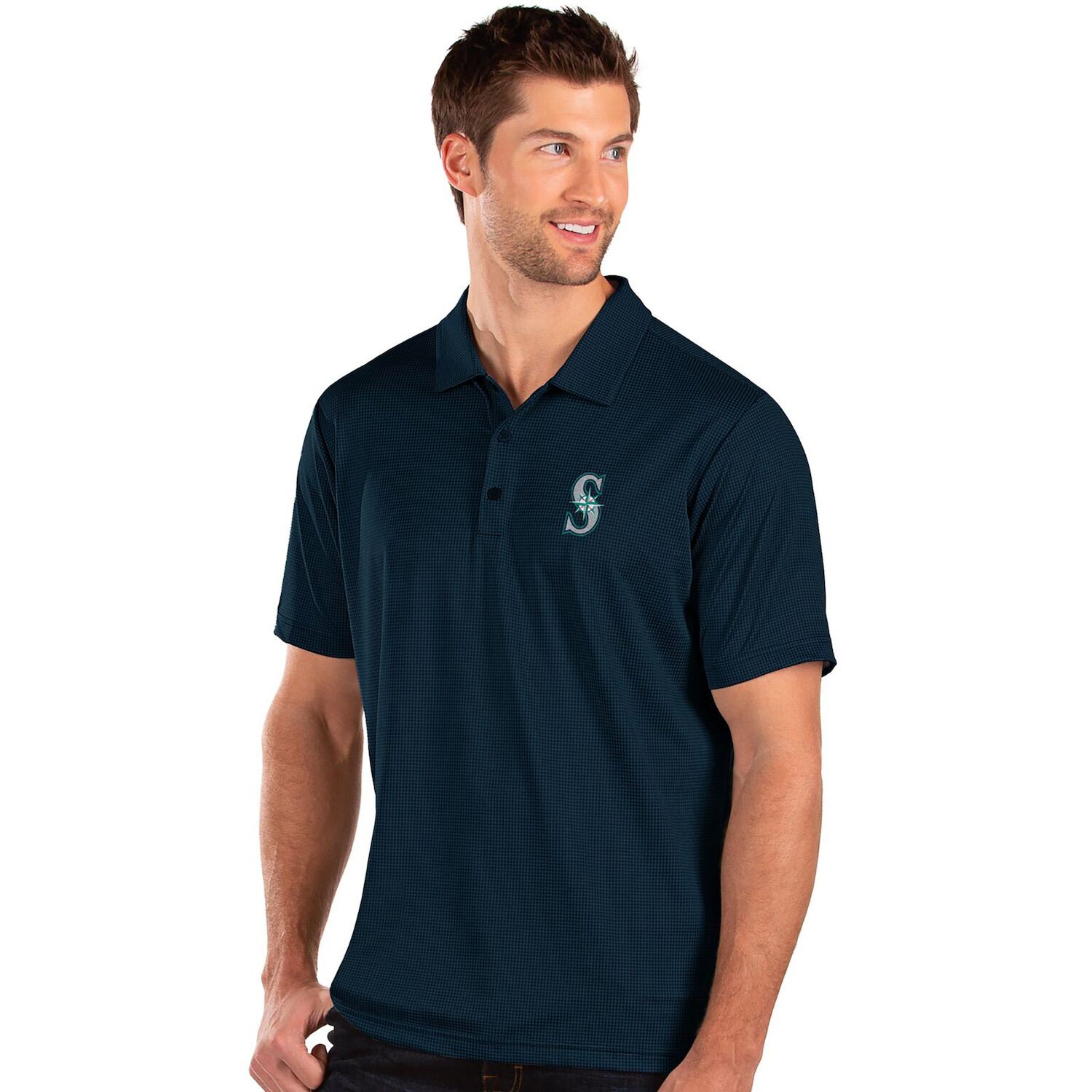 

Мужская футболка-поло Antigua Seattle Mariners Blue Balance