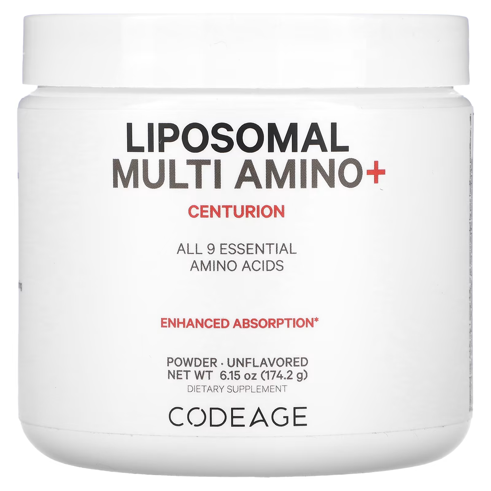 Пищевая добавка Codeage Мульти Амино+Центурион, 174.2 г codeage liposomal coq10 max центурион 60 капсул