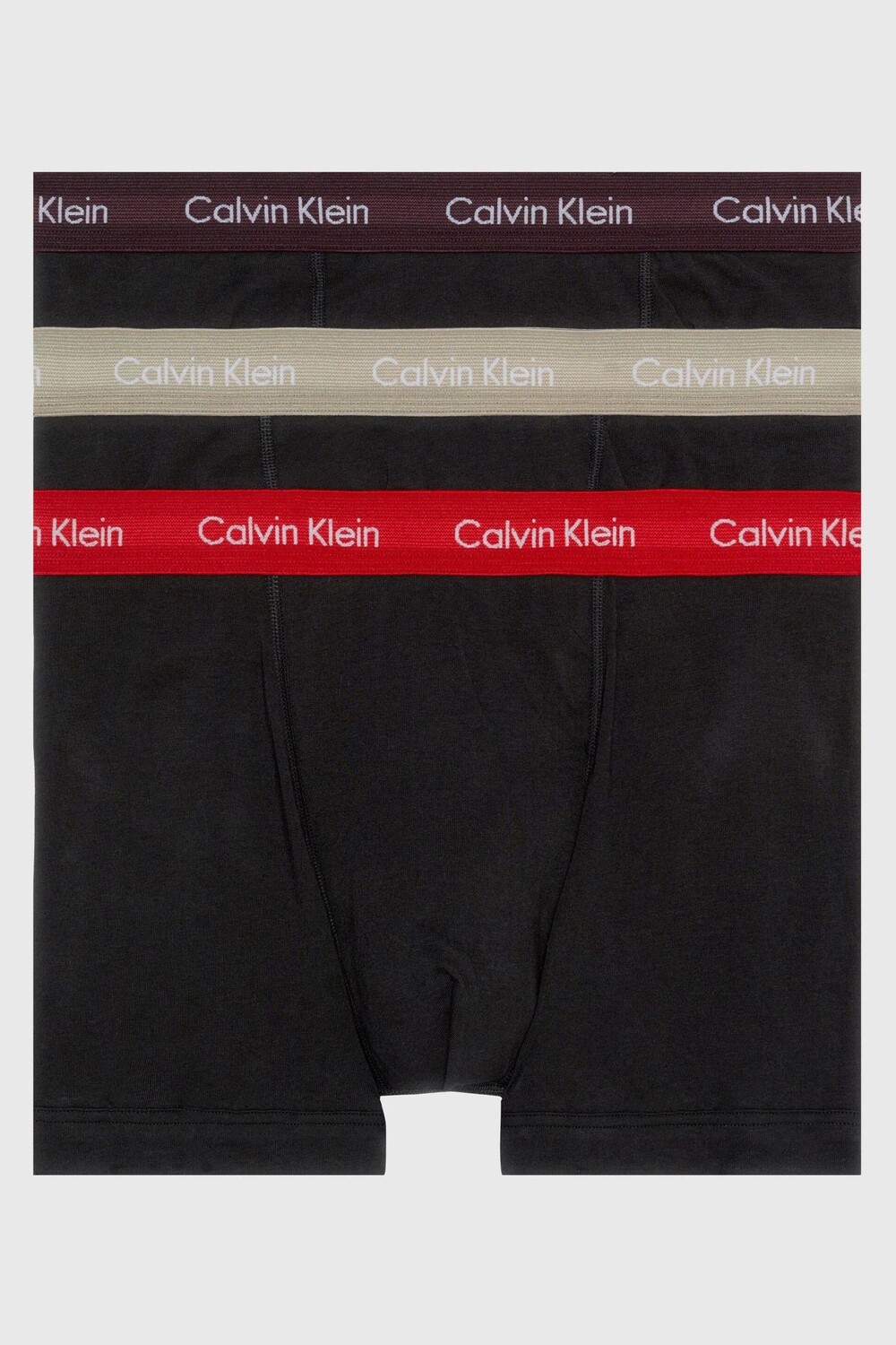 

Комплект из 3 пар черных боксеров Strecth из хлопка Calvin Klein, черный