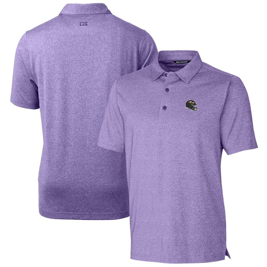 

Поло с коротким рукавом Cutter & Buck Baltimore Ravens, фиолетовый