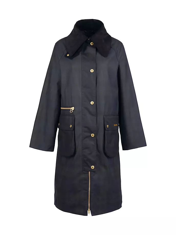 

Вощеная куртка в клетку Townfield Barbour, цвет black sage tartan