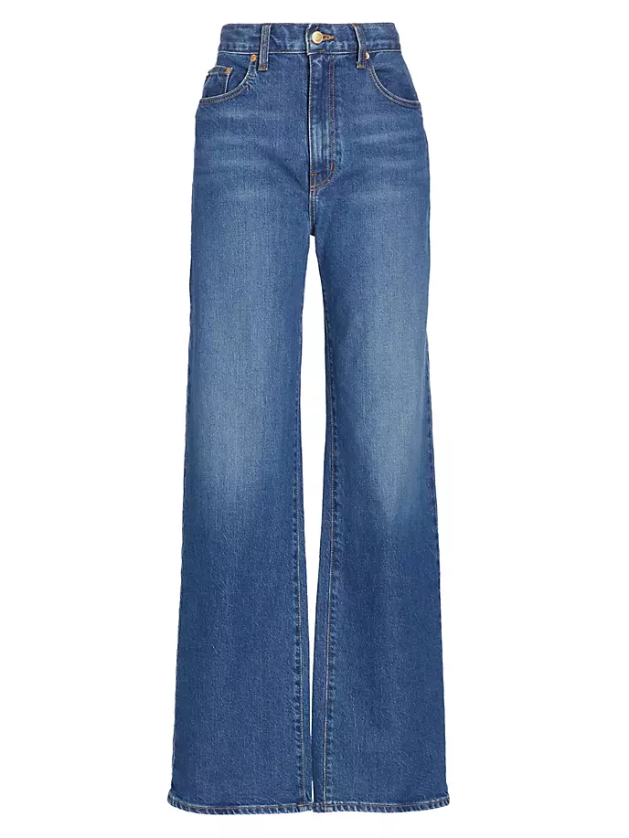 Приталенные широкие джинсы Faye с высокой посадкой Derek Lam 10 Crosby, цвет mercer lam laura goldilocks