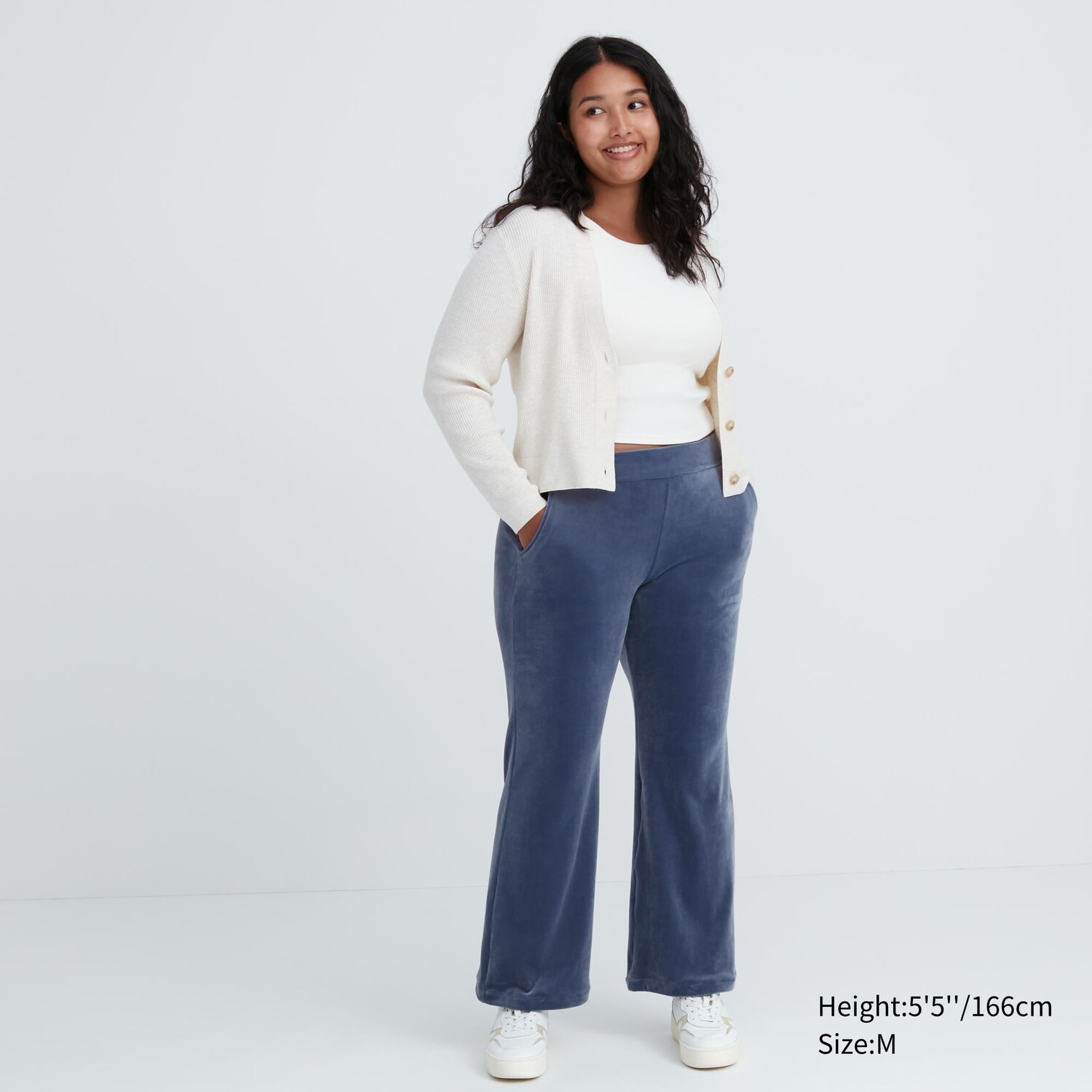 

Гладкие брюки ультра-стрейч Uniqlo, синий