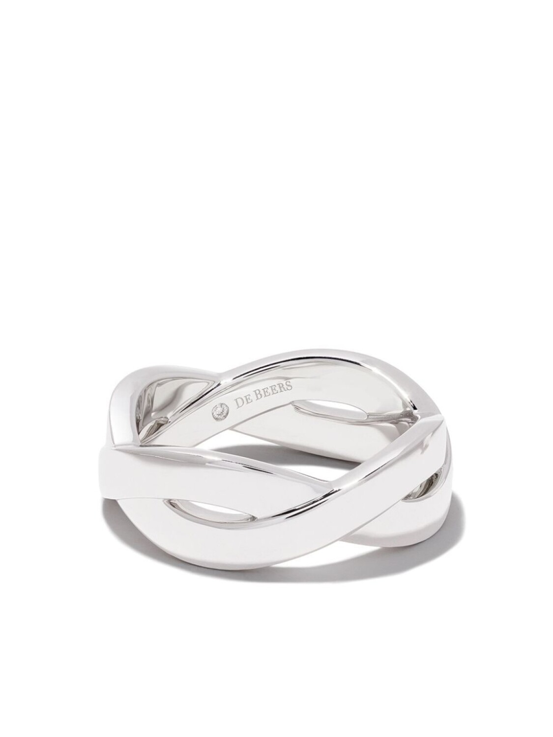 

Кольцо Infinity из белого золота De Beers Jewellers, серебряный