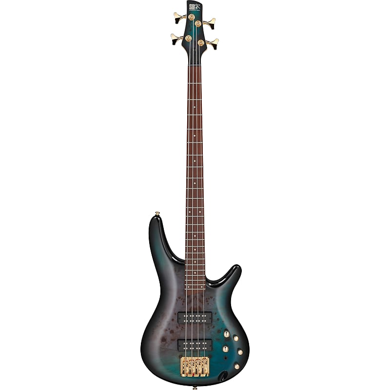 цена Басс гитара Ibanez SR400EPBDX SR Standard 4-String Bass, Jatoba, Tropical Seafloor Burst