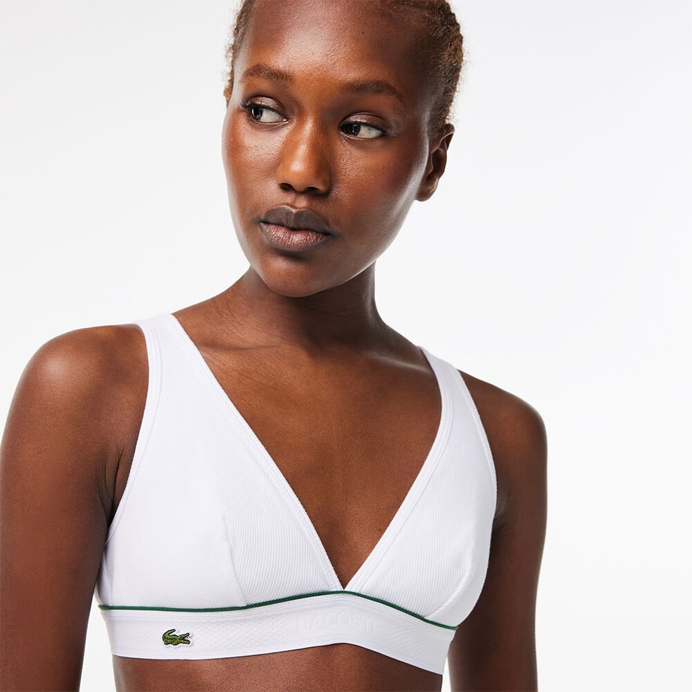

Спортивный бюстгальтер Lacoste IF8390, белый