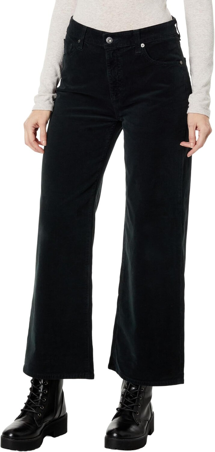 

Джинсы Saige High-Rise Wide Leg Crop in Sulfur Smooth Slate AG Jeans, цвет Sulfur Smooth Slate