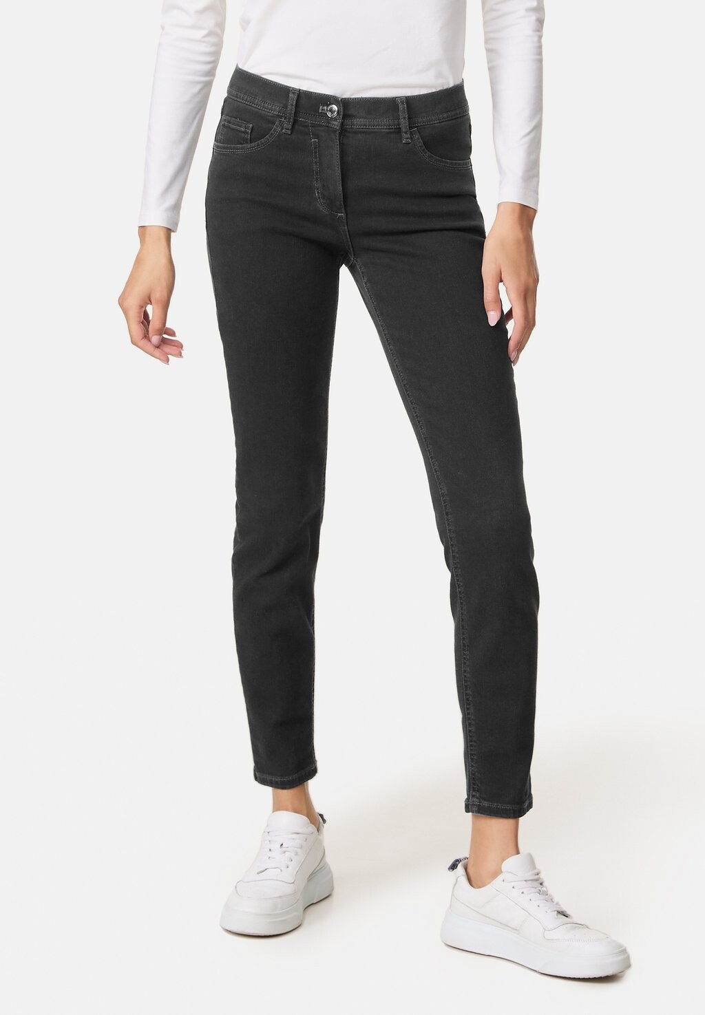 

Джинсы облегающего кроя 7/8 SANYA Gerry Weber, черный деним