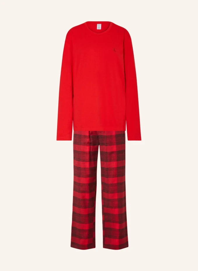 Пижама pure flannel с фланелью Calvin Klein, черный