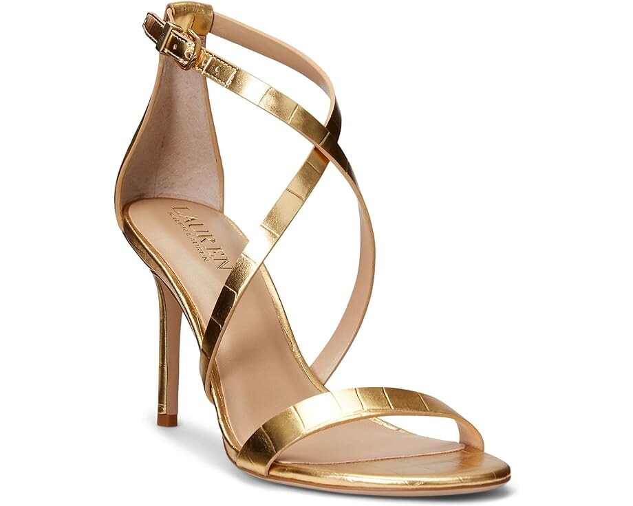 

Туфли LAUREN Ralph Lauren Gabriele Heel Sandal, цвет Modern Gold