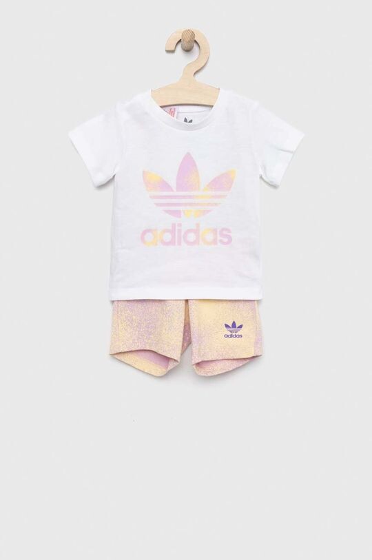 

Детский хлопковый комплект adidas Originals, белый