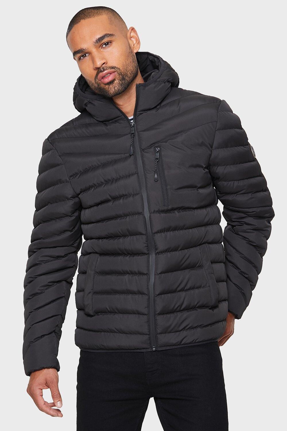 

Легкая стеганая куртка Griffin' Threadbare, черный