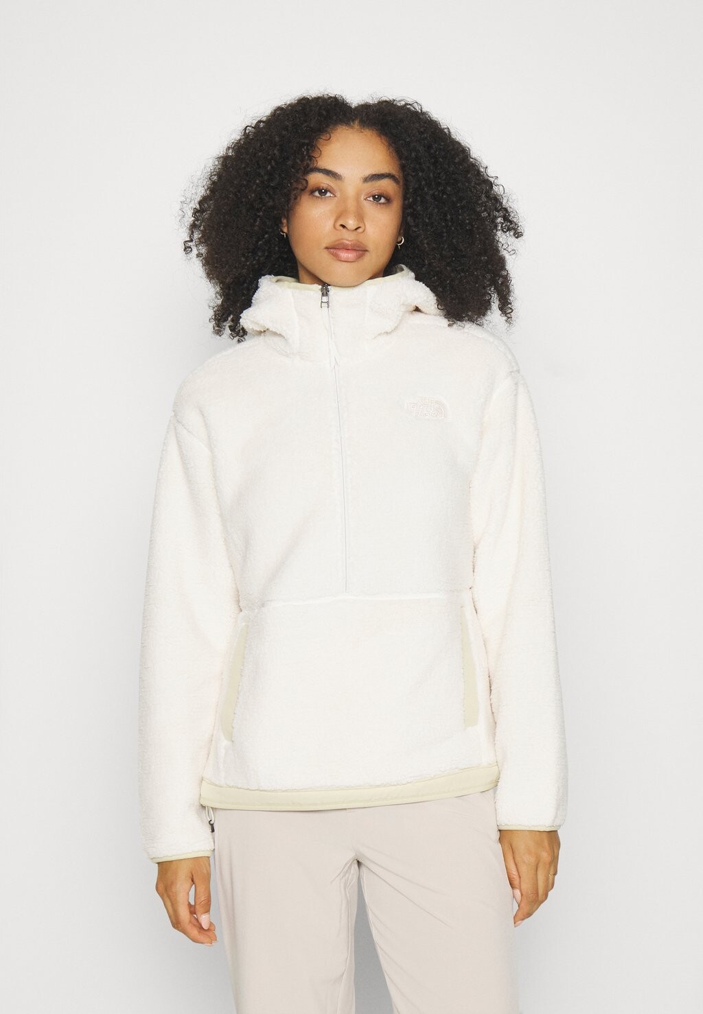 

Толстовка флисовая ХУДИ The North Face, гардения белая, Белый