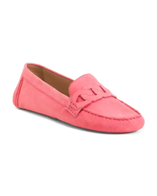 

Кожаные балетки с цепочкой Evelyn Cole Haan, цвет Rose