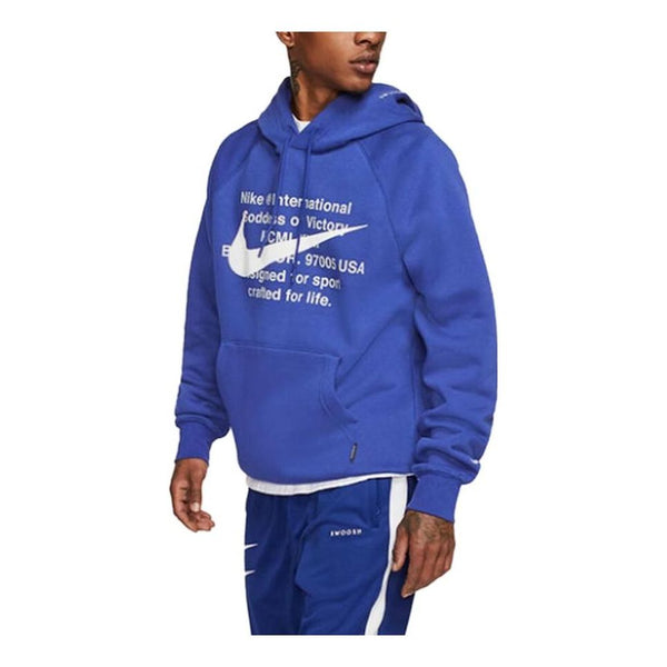 

Толстовка Nike NSW Sportswear Swoosh Pullover Hoodie 'Deep Royal Blue', синий