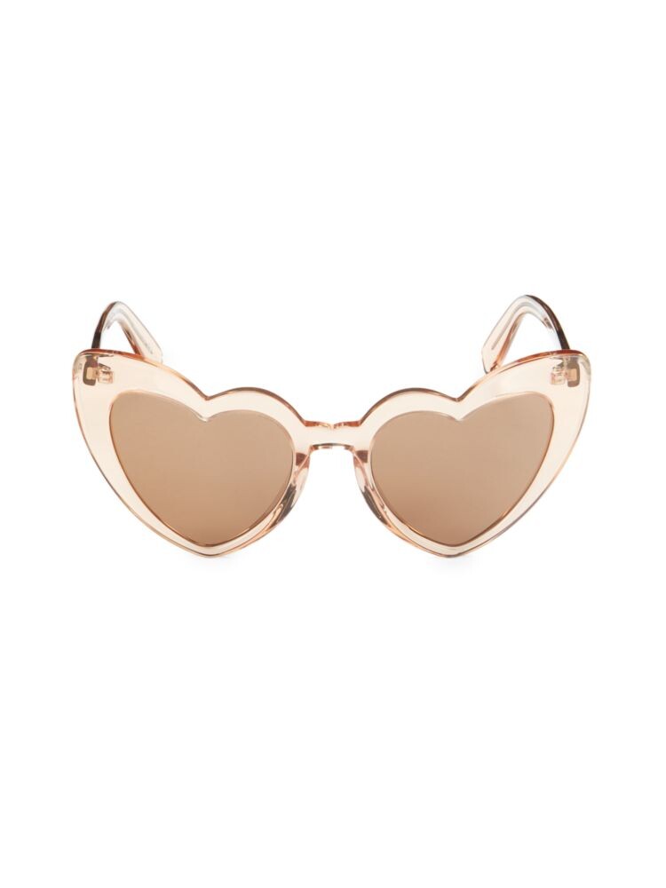 

Солнцезащитные очки Lou Lou в форме сердца 54MM Saint Laurent, коричневый