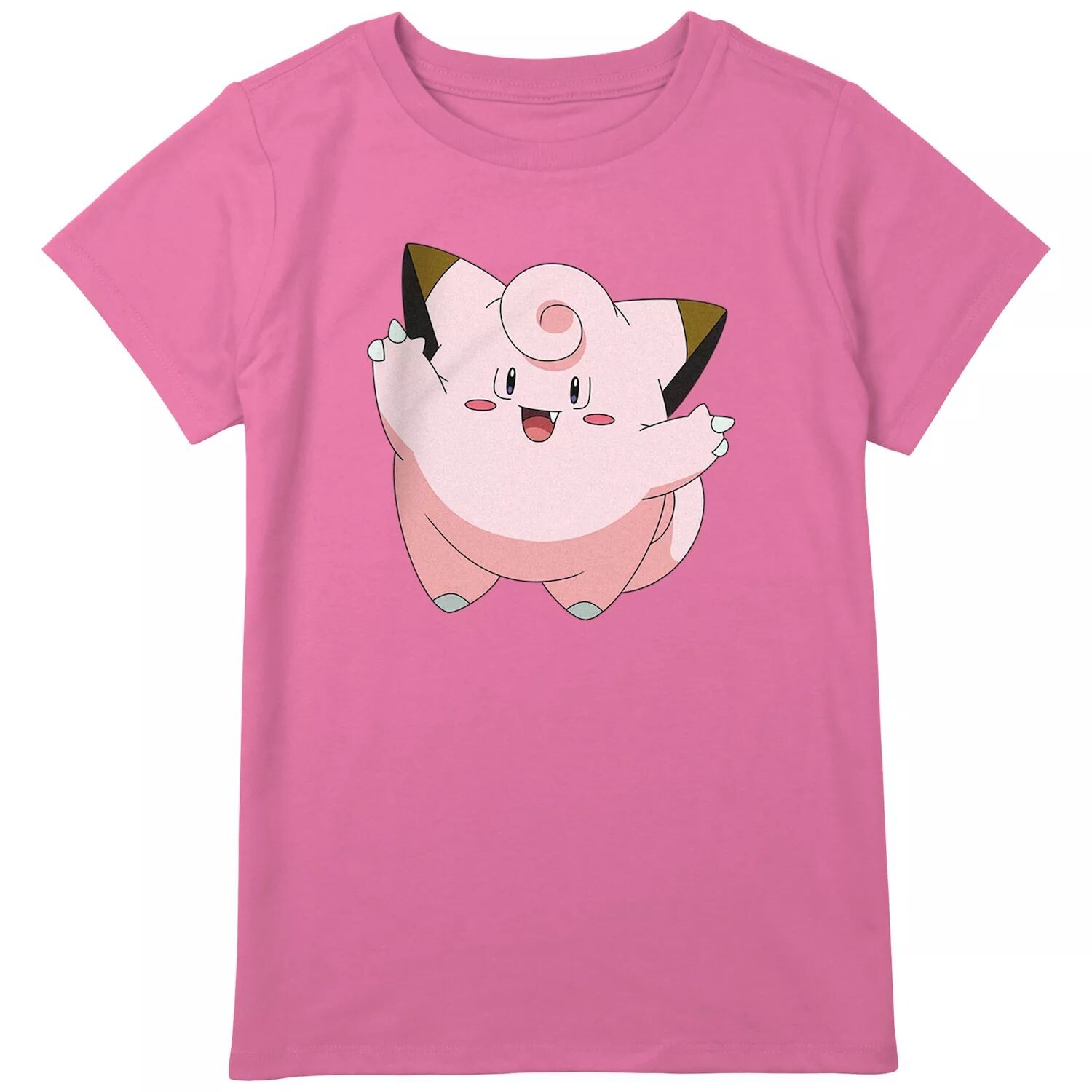 

Футболка с рисунком Pokemon Happy Big Hug Clefairy для девочек 8–20 лет Pokemon, розовый