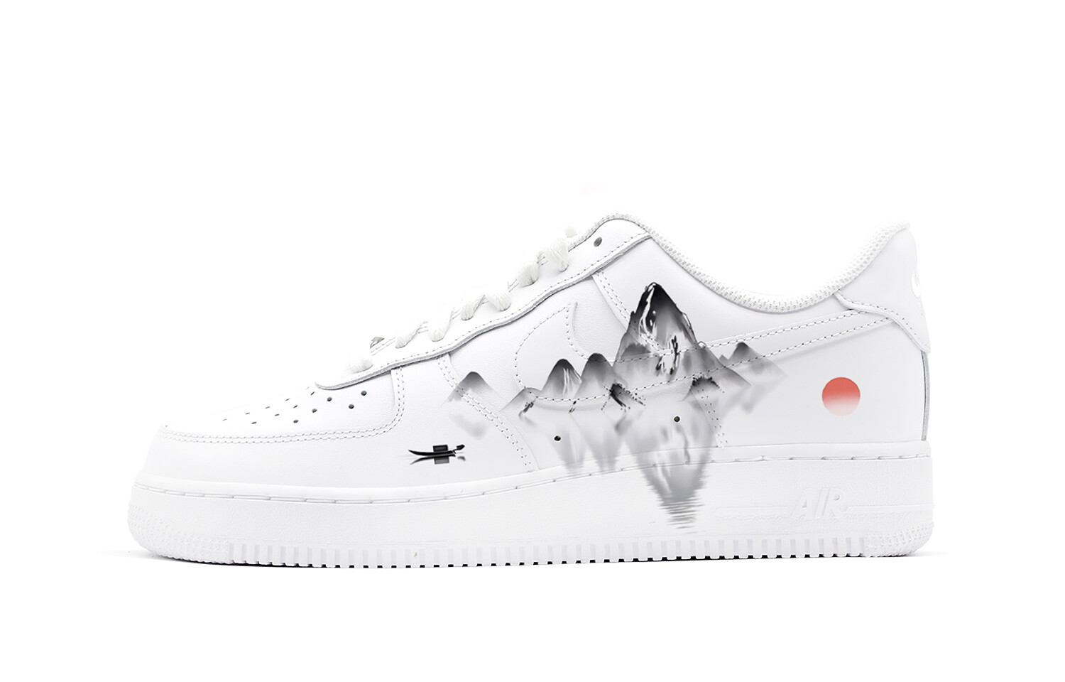 

Кроссовки Nike Air Force 1 Skateboarding Shoes Men Low-top White/black, черный/белый