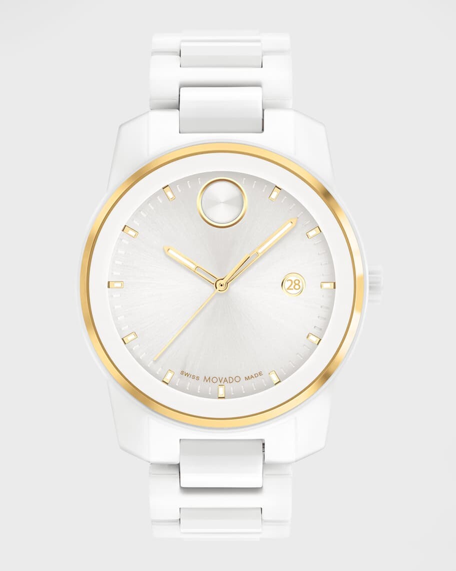 

Мужские часы Bold Verso с двухцветным керамическим браслетом, 42 мм Movado