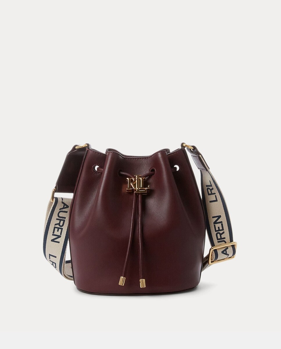 

Маленькая сумка Andie из темно-бордовой кожи sao с завязкой на шнурке Lauren Ralph Lauren, гранатовый