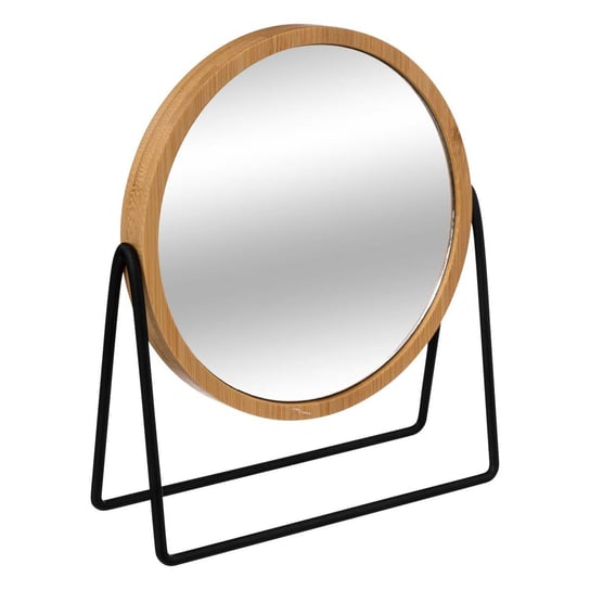 Зеркало для макияжа в бамбуковой раме, увеличительное, поворотное, Ø 17,5 см., 5five Simply Smart, коричневый