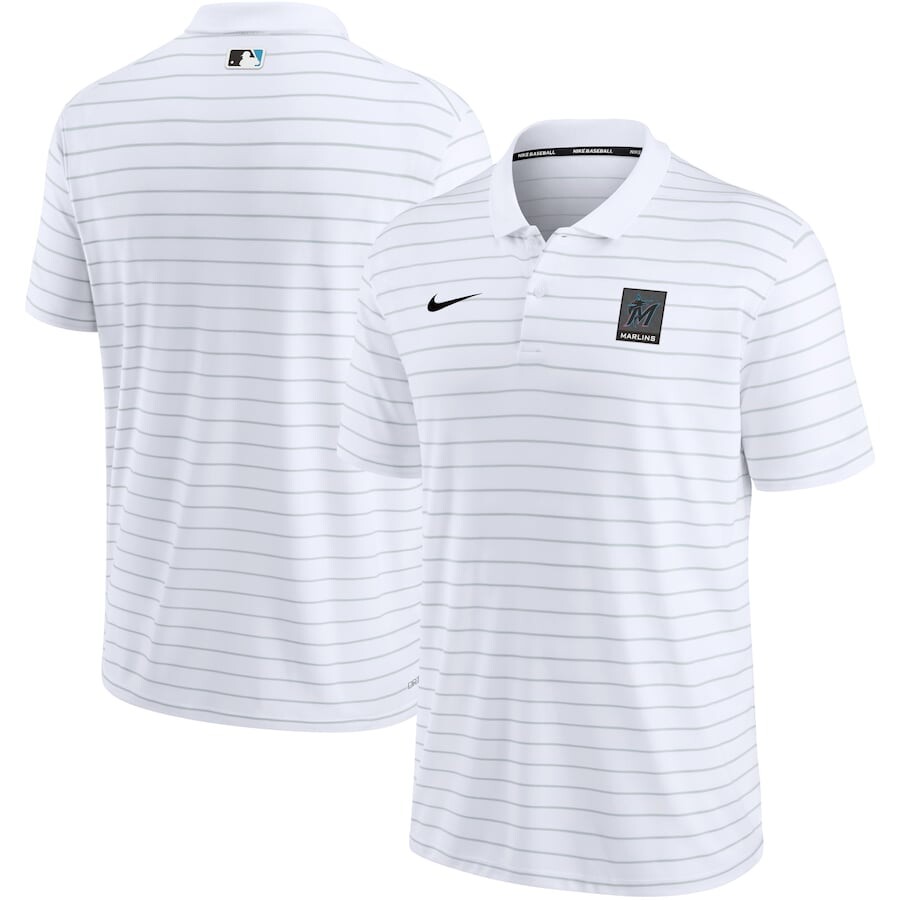 

Поло с коротким рукавом Nike Miami Marlins, белый