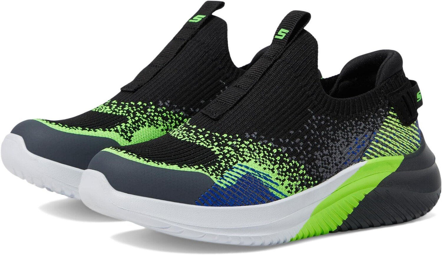 

Кроссовки SKECHERS KIDS Ultra Flex 3.0, цвет Black/Blue/Lime