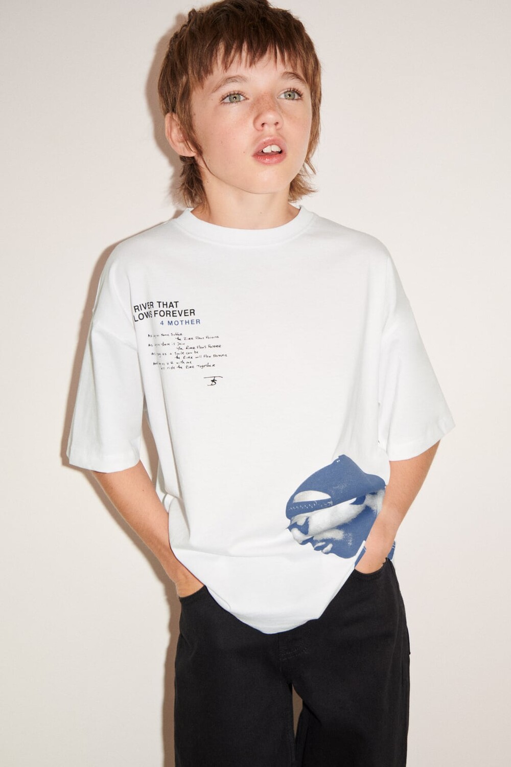 

Футболка 2pac ZARA, устричь белая
